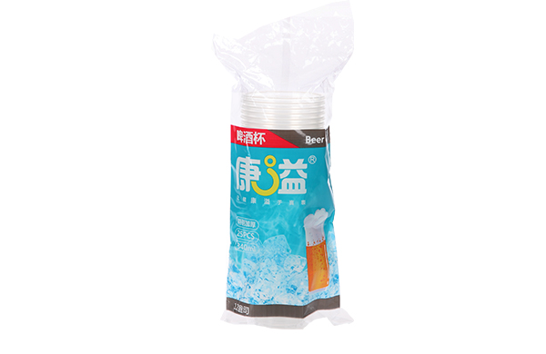 康溢一次性啤酒杯(25个) 340ML