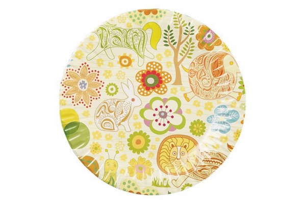 康溢7吋印花纸碟（20个）