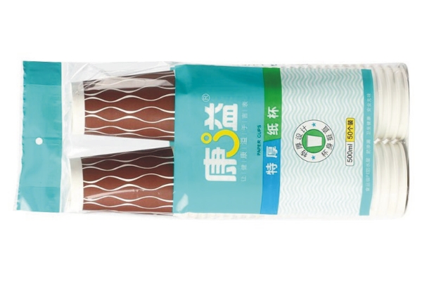康溢500ml特厚纸杯(50个) 