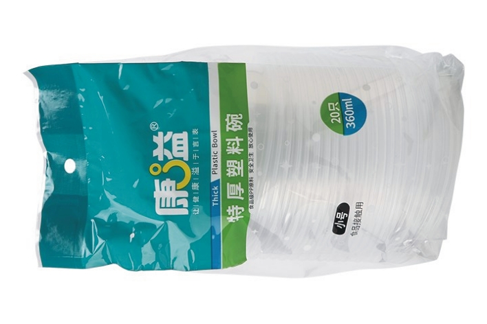 康溢特厚塑料碗小号360（20只）