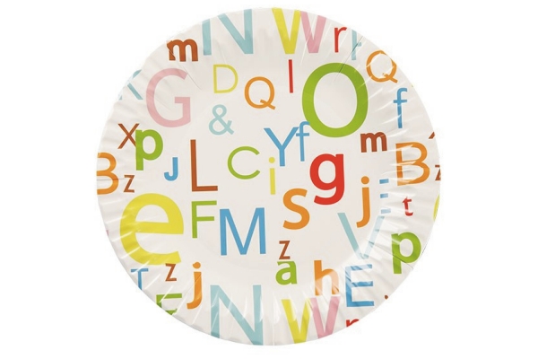 康溢9吋印花纸碟（20个）